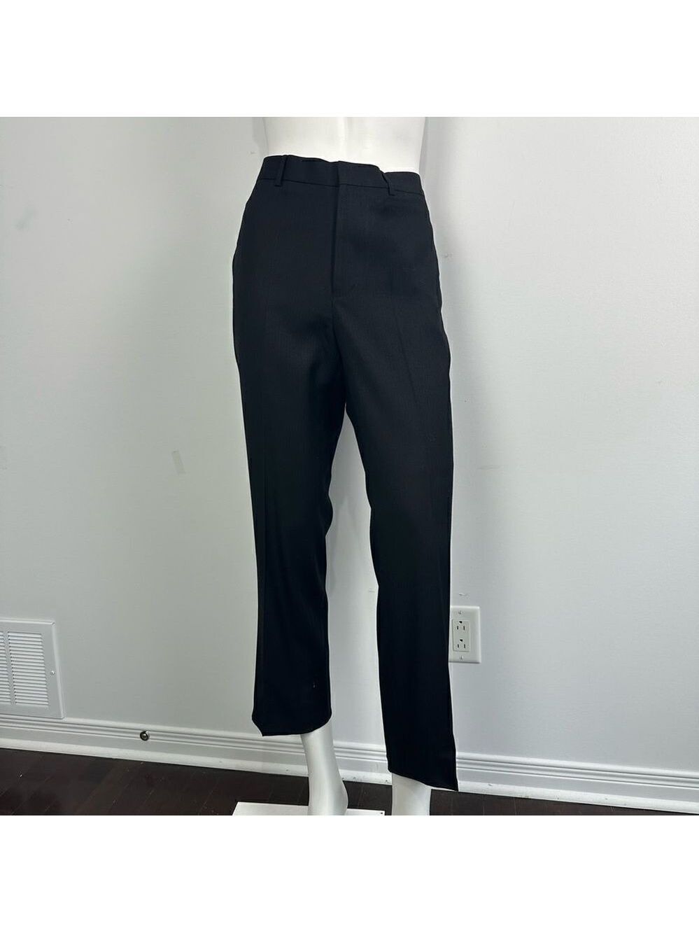 Christian Dior Black Wool Dress Pants